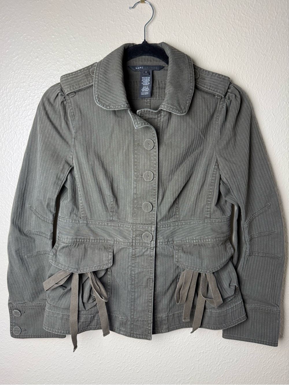Y2K Marc Jacobs military green jacket